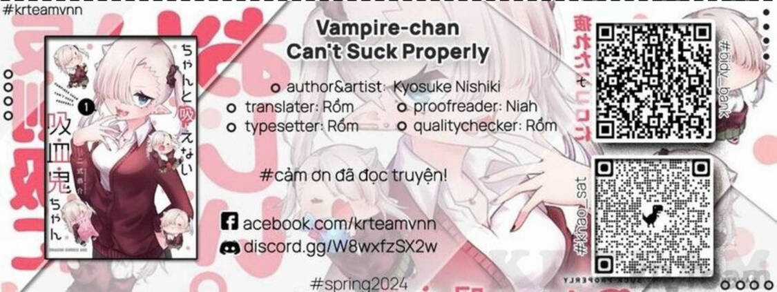 Vampire-Chan Can't Suck Properly Chapter 46 trang 0