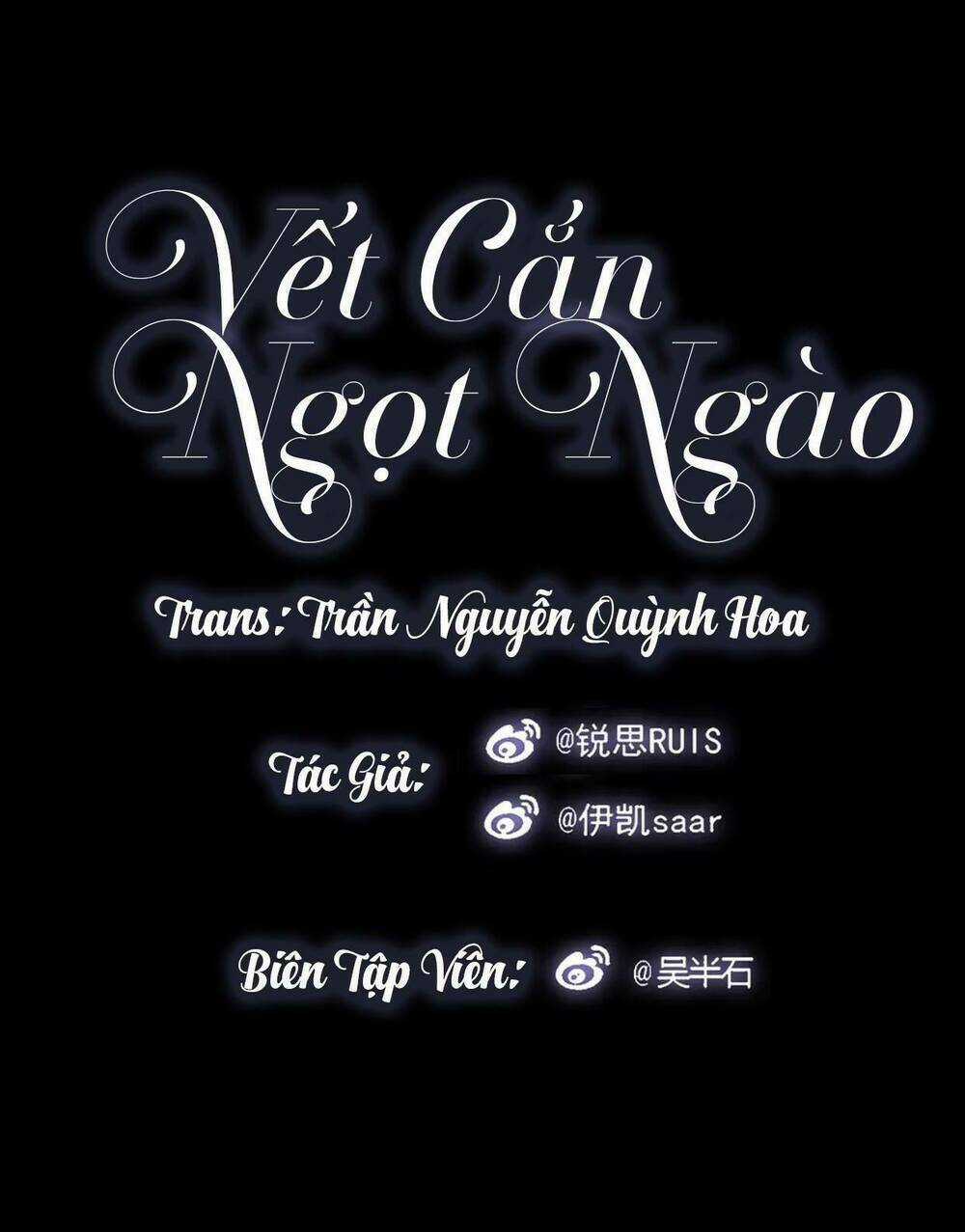 Vết Cắn Ngọt Ngào Chapter 4 trang 0