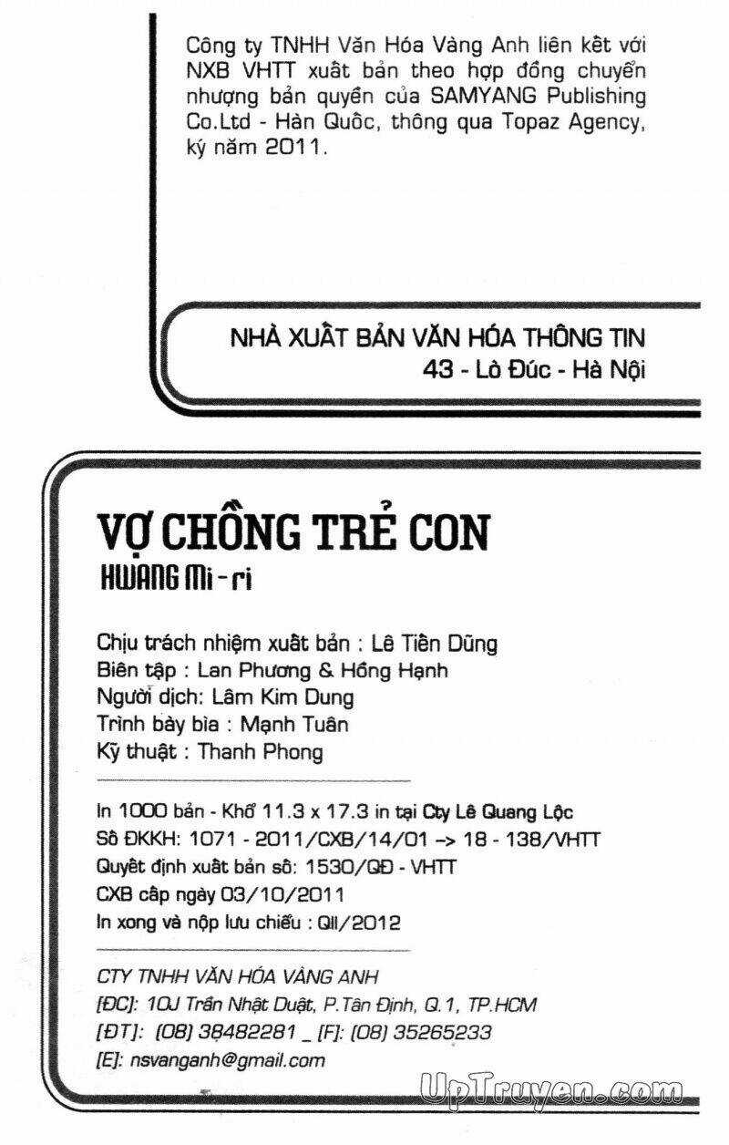 Vợ Chồng Trẻ Con Bản Đẹp Chapter 4 trang 1