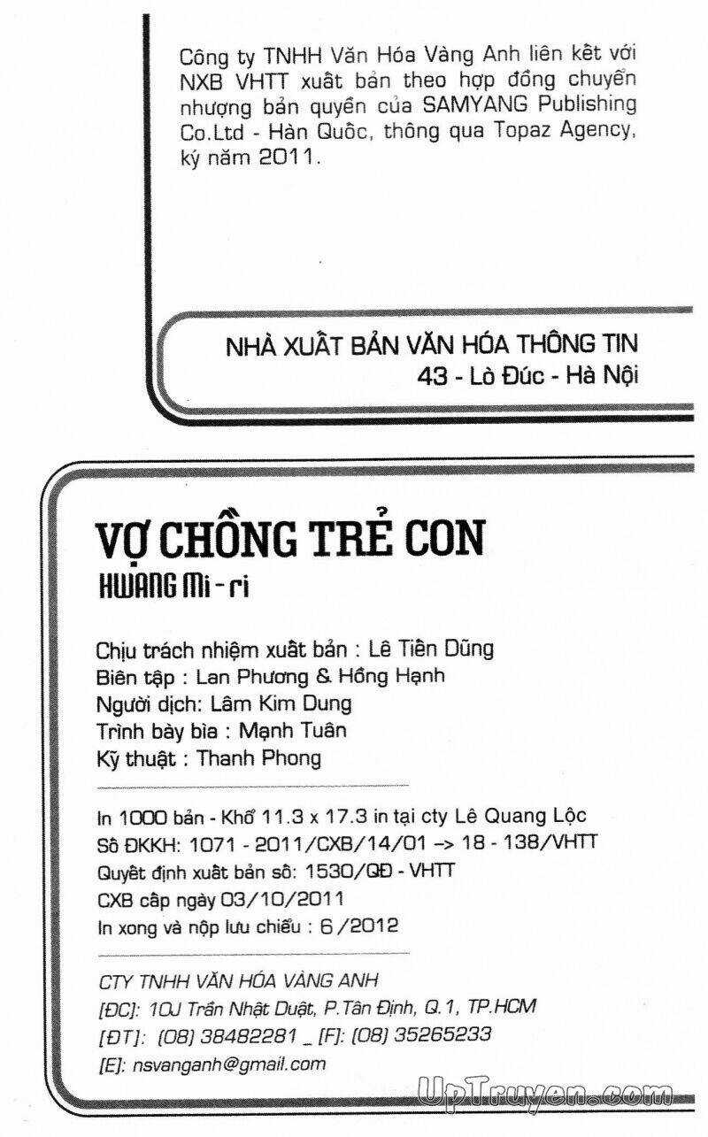 Vợ Chồng Trẻ Con Bản Đẹp Chapter 5 trang 1