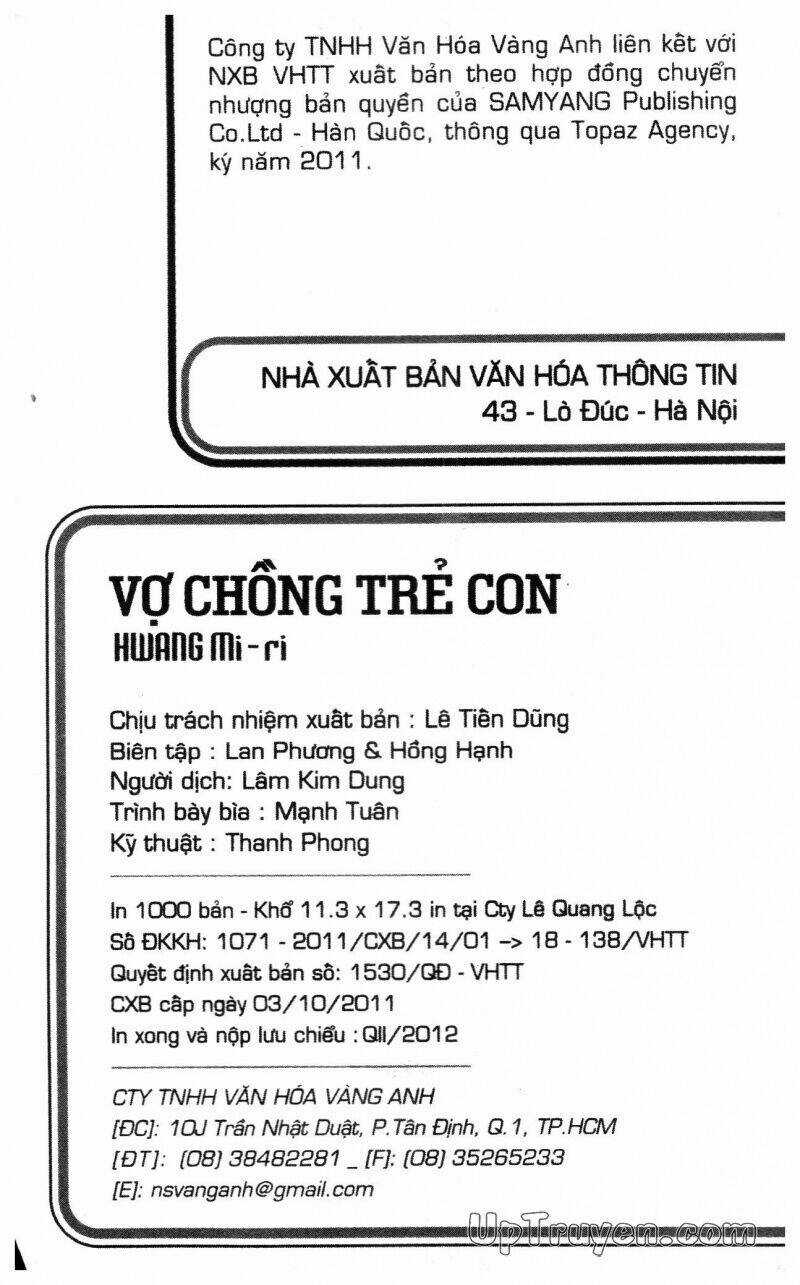 Vợ Chồng Trẻ Con Bản Đẹp Chapter 6 trang 1