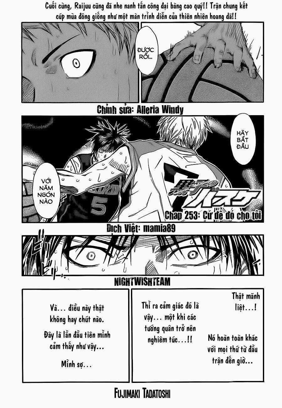 Vua Bóng Rổ Kuroko Chapter 253 trang 1