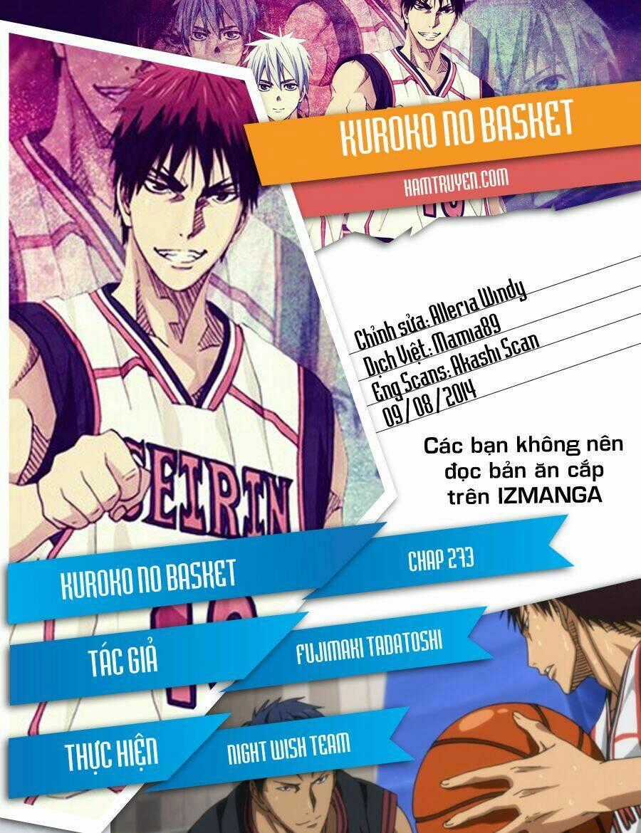 Vua Bóng Rổ Kuroko Chapter 273 trang 0