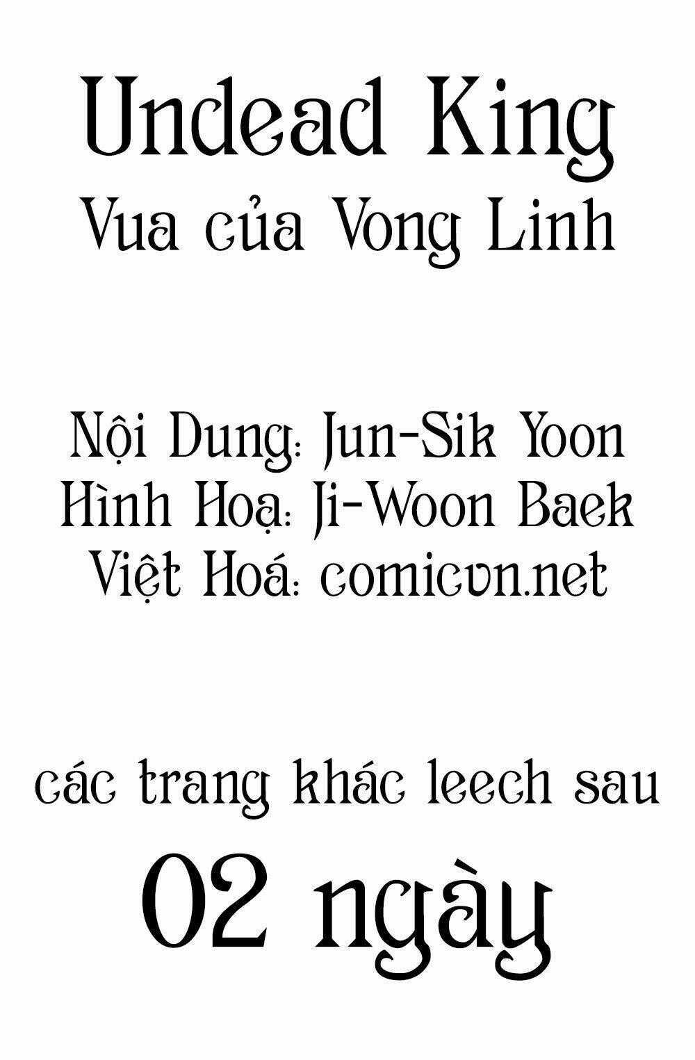 Vua Của Vong Linh Chapter 13 trang 0