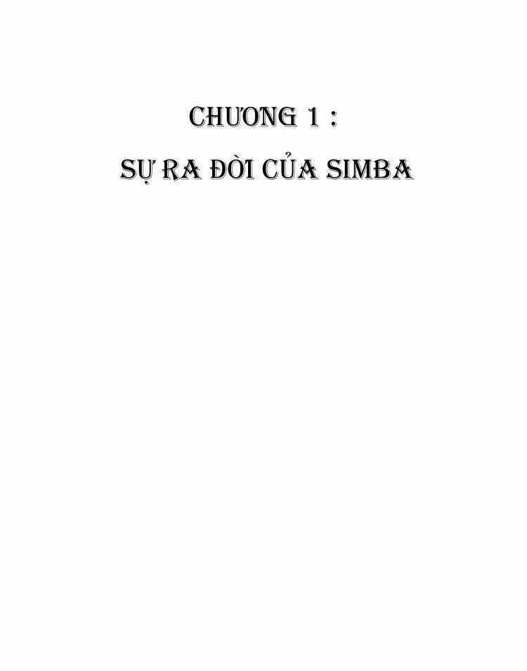 Vua Sư Tử Chapter 1 trang 0