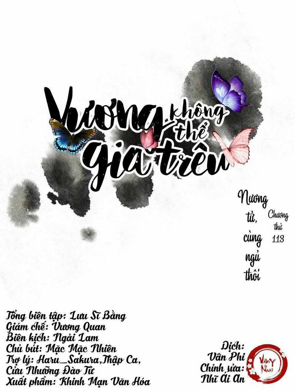 Vương Gia Không Thể Trêu Chapter 113 trang 0