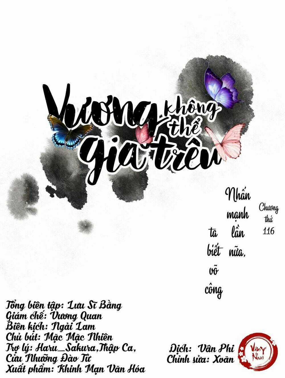 Vương Gia Không Thể Trêu Chapter 116 trang 0