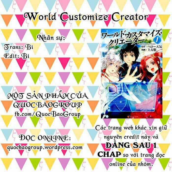 World Customize Creator Chapter 6 trang 0