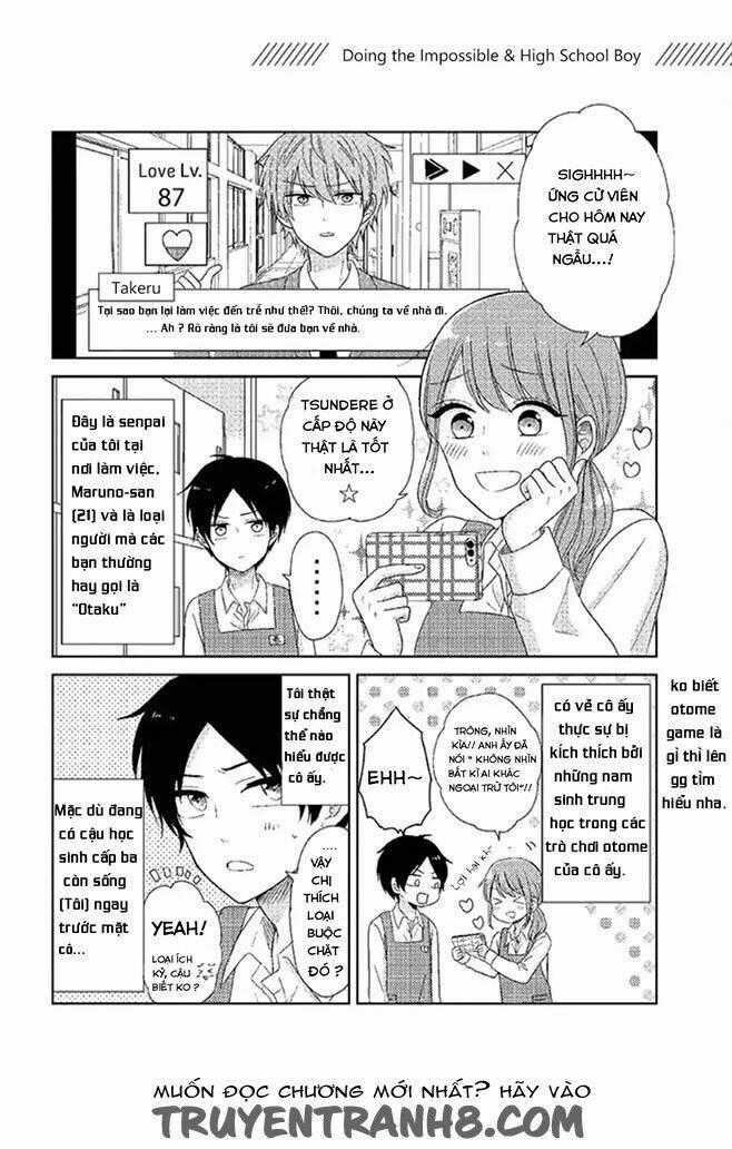 Wotaku Girl And High School Boy Chapter 1 trang 1