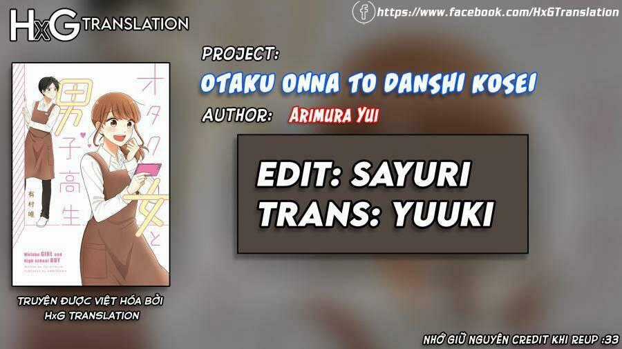 Wotaku Girl And High School Boy Chapter 13 trang 1