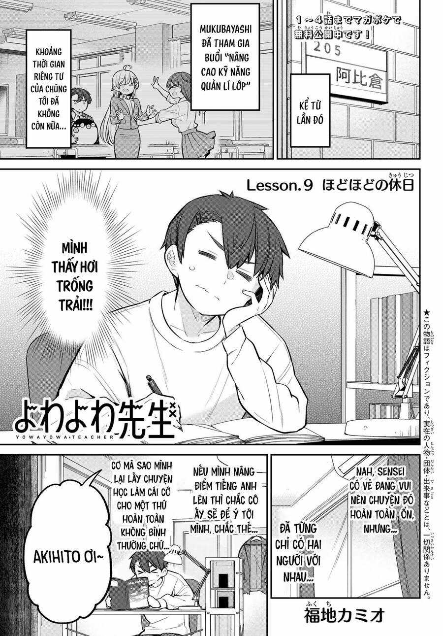 Yowayowa-Sensei Chapter 9 trang 0