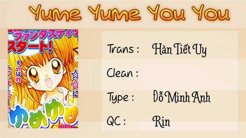 Yume Yume You You Chapter 1 trang 1