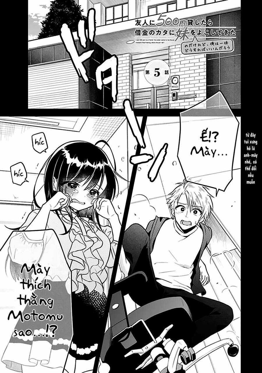 Yuujin ni 500 yen Kashitara Shakkin no Kata ni Imouto wo Yokoshitekita no dakeredo, Ore wa Ittai Dou Sureba iindarou Chapter 5 trang 1