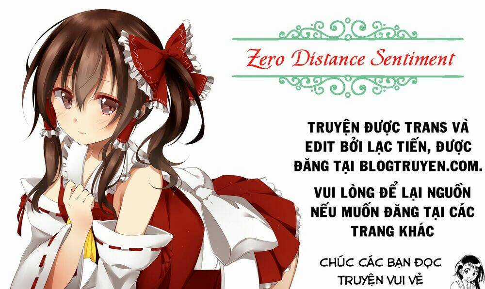 Zero Distance Sentiment Chapter 1 trang 0