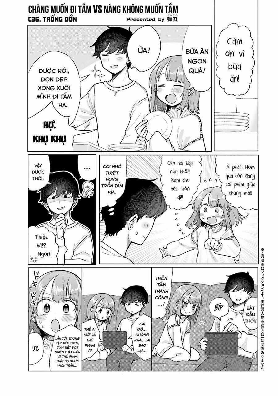 Zettai Ni Furo Ni Hairitakunai Kanojo Vs Zettai Ni Furo Ni Iretai Kareshi Chapter 36 trang 0